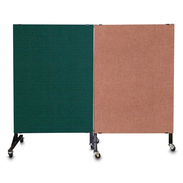 Enclosed Corkboard, 1 Door, 72"x48", 4" Fra